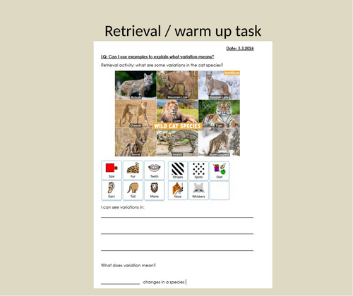 KS 2 Science Adaptations