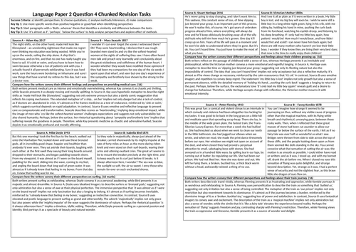AQA Language Paper 2 Question 4 perspectives bitesize revision tasks