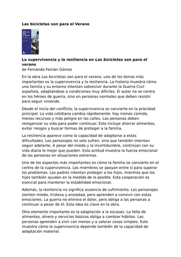 Las bicicletas son para el verano - Fernando Fernán Gómez - Survival and Resilience