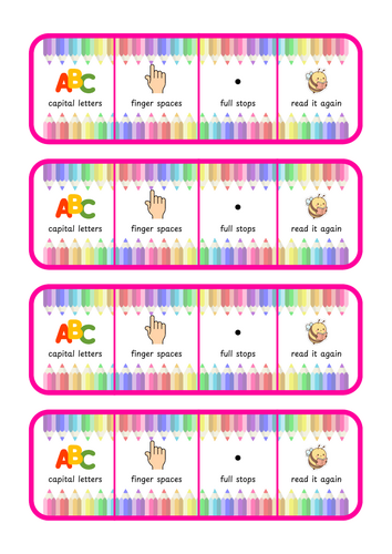 Writing Table Prompts - Pencil Theme