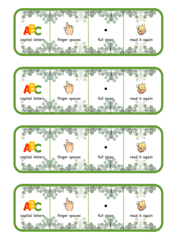Writing Table Prompts - Botanical Theme