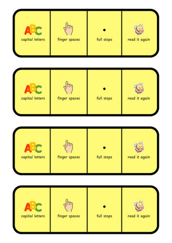 Writing Table Prompts - Colour Block Theme