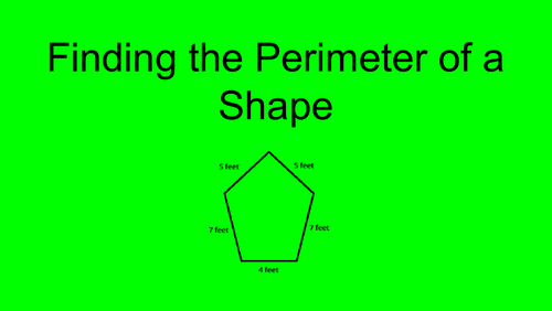 Finding the Perimeter of a Shape