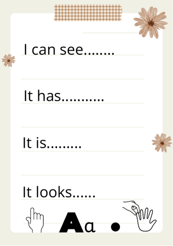 Sentence openers EYFS