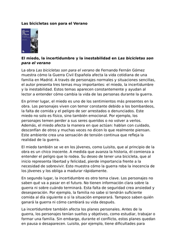 Las bicicletas son para el verano – Fernando Fernán Gómez – Fear, Uncertainty and Instability