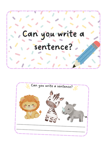 Phonics - Sentence writing