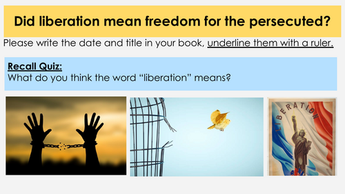Did Liberation Mean Freedom? Holocaust Lesson | End of WWII & Survivor Experiences / KS3 GCSE
