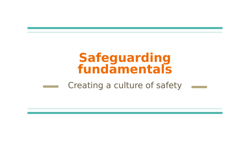 Safeguarding Fundamentals PowerPoint