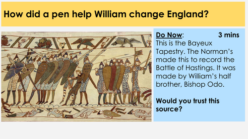 How Did William Use the ‘Pen’ to Control England? KS3/GCSE Norman Conquest Lesson | Feudal System &