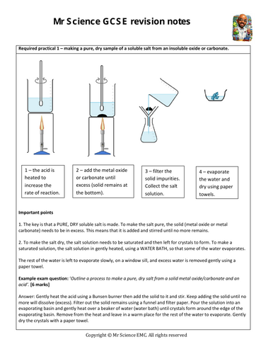 GCSE AQA practical paper 1 revision