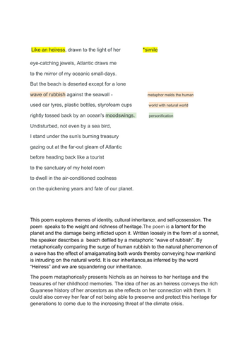 GCSE ENGLISH  LANGUAGE AND LITERATURE DOUBLE AWARD:poetry bundle (5)