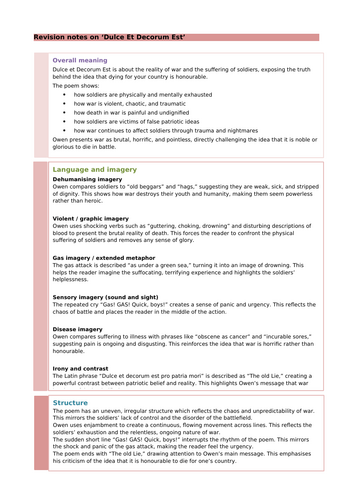 'Dulce Et Decorum Est' by Wilfred Owen