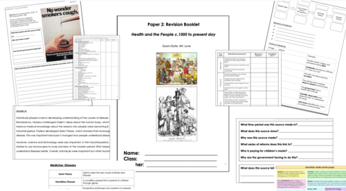Medicine Through Time GCSE Revision Workbook (AQA 9–1) – Health and the People c1000–Present