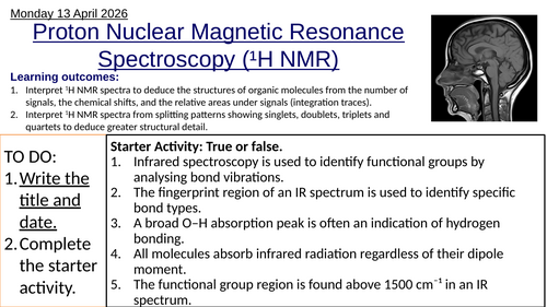 S3.2 HNMR Proton Nuclear Magnetic Resonance Spectroscopy, HL (IBDP Chemistry)