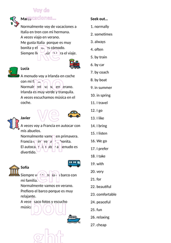 Spanish holiday reading