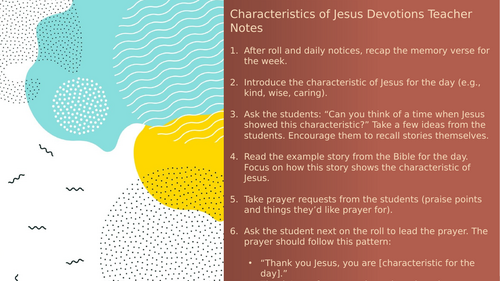 Classroom Bible Devotions