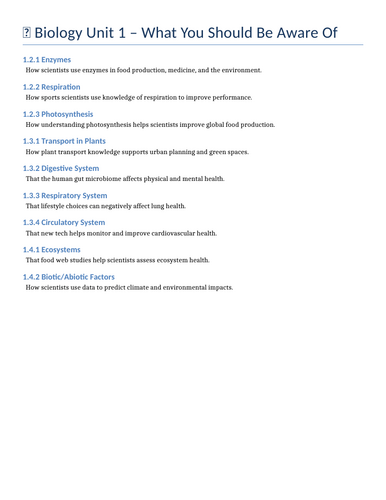 *NEW* WJEC GCSE Biology - bundle