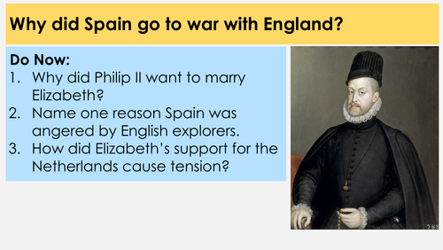 Spanish Armada 1 / AQA Elizabethan England / Historic Environment / Site Study