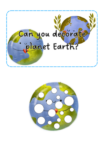 Earth Day - decorate Earth