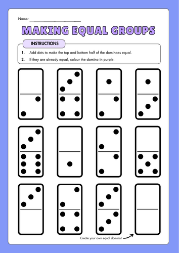 Making Equal Groups Activity