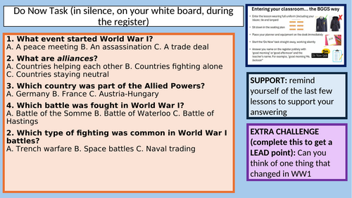 War Poetry Y7