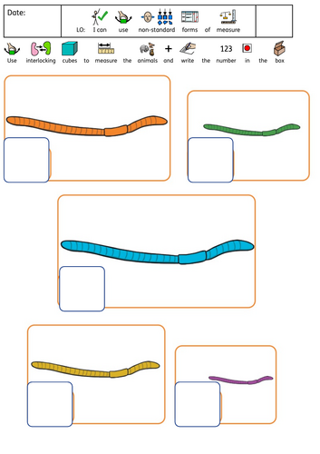 Non-Standard Measure Cubes (animals)