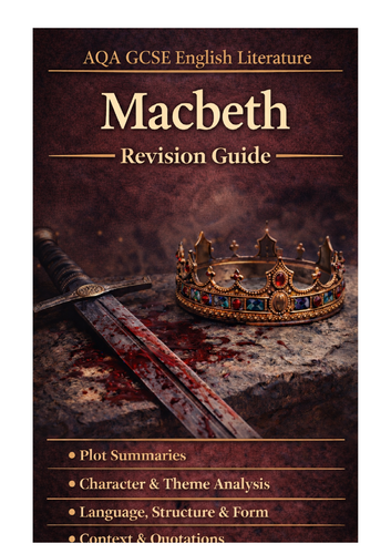 Macbeth Revision Booklet – AQA GCSE English Literature | Teaching Resources