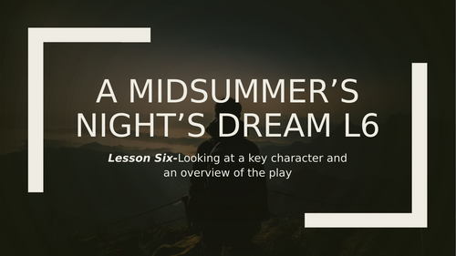 A Midsummer's Night's Dream: Puck