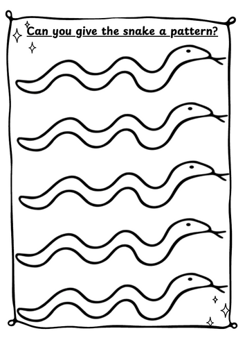 Can you give the snake a pattern?