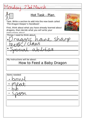 (Year 2) Talk for Writing: Instructions