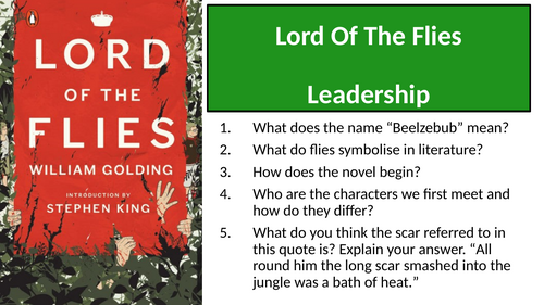Lord Of The Flies - Chapter 1 Leadership
