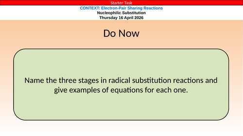 IB Chemistry (2025) R3.4 Electron Pair Sharing Reactions
