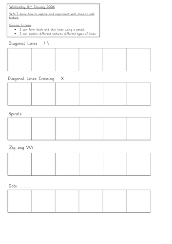Art- Mark Making KS1