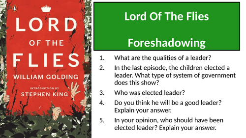 Lord Of The Flies - Chapter 1 Foreshadowing