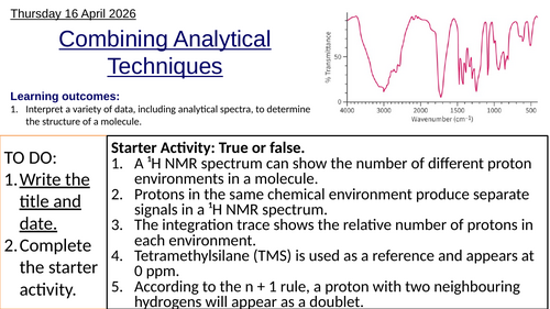 S3.2 Combining Analytical Techniques, HL (IBDP Chemistry)