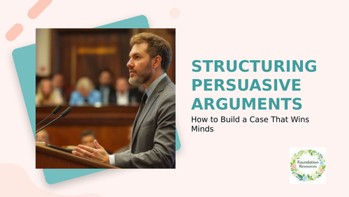 Speaking and Listening: Structuring Persuasive Arguments