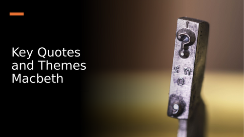 MACBETH - TOP GRADE ANALYSIS AND QUOTES GREAT FOR LAST MINUTE REVISION