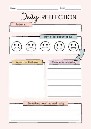 My Daily Reflection: A Routine for Emotional Awareness