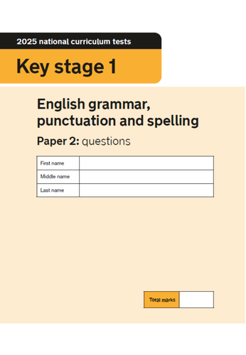 KS1 Punctuation and Grammar Revision (2025 SPaG Paper 2)