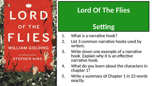 Lord Of The Flies - Chapter 1 Setting (Assessment Prep and Assessment)