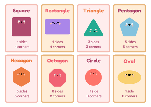 2D Shape Flashcard