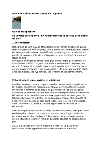 Boule de Suif – Guy de Maupassant – The Stagecoach Journey: A Microcosm of Society