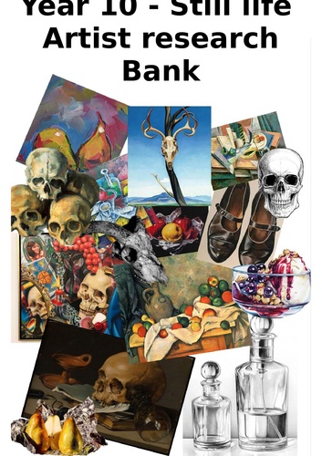 Year 10 - Still Life, Artist research