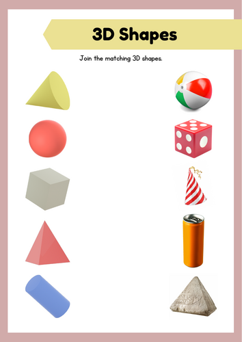 Discovering 3D Shapes: Real-World Matching Activity