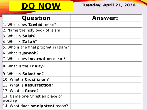 GCSE RE Paper 1 & 2- EXAM PRACTICE 2026 AQA