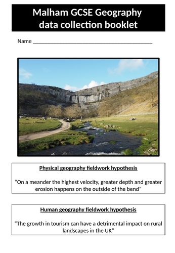 GCSE fieldwork. Malham (Physical & human)