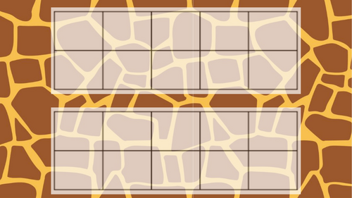 Giraffe 5,10 and 20 frames