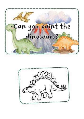 Dinosaurs - painting