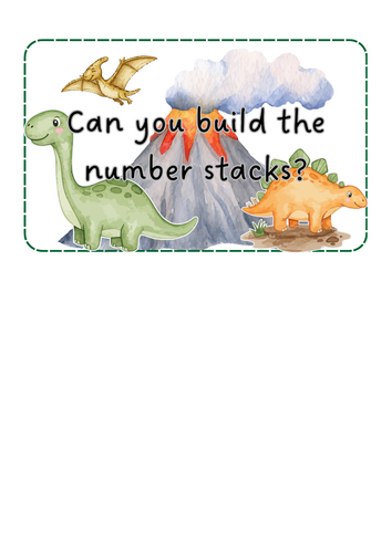 Dinosaurs - number stacks