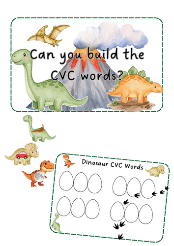 Dinosaurs - CVC words